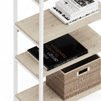 Стеллаж Crafto Симпл Лофт 02 (белый каштан) купить в Минске