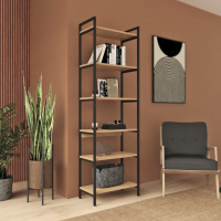 Стеллаж Crafto Симпл Лофт 06 (черный дуб) купить в Минске