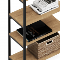 Стеллаж Crafto Симпл Лофт 06 (черный дуб) купить в Минске