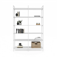 Стеллаж Crafto Cимпл Плюс Лофт 01 (белый) купить в Минске