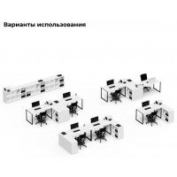 Письменный стол Crafto Тор Хлоя с тумбой 01 белый / черный / белый купить в Минске