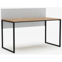 Письменный стол Crafto Тор Хлоя с тумбой 02 дуб золотистый / черный / белый купить в Минске Письменный стол Crafto Тор Хлоя с тумбой 02 дуб золотистый / черный / белый купить в Минске