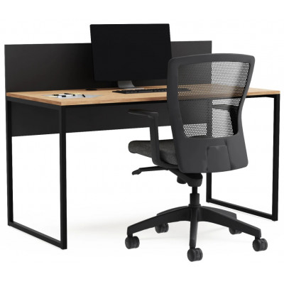 Письменный стол Crafto Тор с экраном 06 дуб золотистый / черный купить в Минске