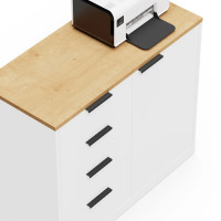 Тумба Crafto Вера 02 дуб золотистый / белый / черный купить в Минске Тумба Crafto Вера 02 дуб золотистый / белый / черный купить в Минске