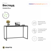 Письменный стол Crafto Вествуд Лофт 02 (графит) купить в Минске