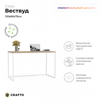 Письменный стол Crafto Вествуд Лофт 04 (белый дуб) купить в Минске