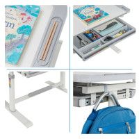 Комплект Fundesk CUBBY Lupin парта и стул  купить в Минске