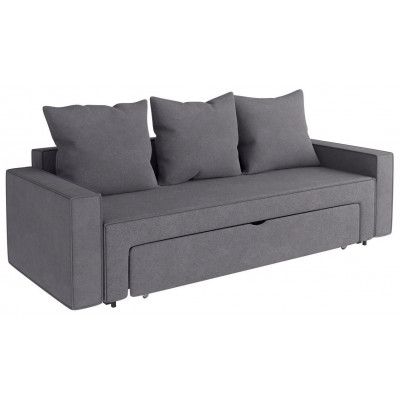 Диван-кровать РИЕМУ Prince Ash серый (черные опоры) купить в Минске