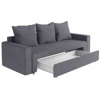 Диван-кровать РИЕМУ Prince Ash серый (черные опоры) купить в Минске Диван-кровать РИЕМУ Prince Ash серый (черные опоры) купить в Минске