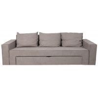 Диван-кровать РИЕМУ Prince Taupe бежевый (черные опоры) купить в Минске