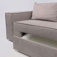 Диван-кровать РИЕМУ Prince Taupe бежевый (черные опоры) купить в Минске