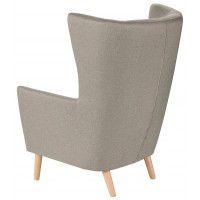 Кресло для отдыха Саари Malmo 16 бежево-серый (натуральные опоры) купить в Минске