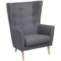 Кресло для отдыха Саари Prince Ash серый (натуральные опоры)