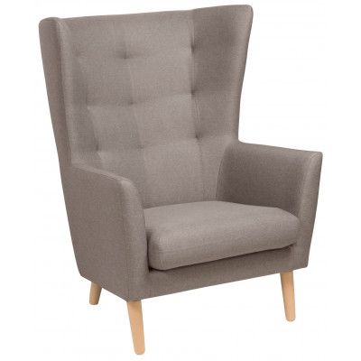 Кресло для отдыха Саари Prince Taupe бежевый (натуральные опоры) купить в Минске