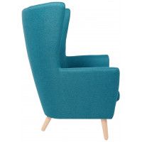 Кресло для отдыха Саари Twist 12 бирюзовый (натуральные опоры) купить в Минске