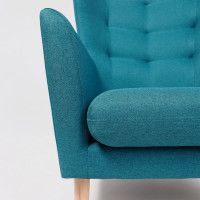 Кресло для отдыха Саари Twist 12 бирюзовый (натуральные опоры) купить в Минске