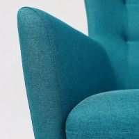 Кресло для отдыха Саари Twist 12 бирюзовый (натуральные опоры) купить в Минске