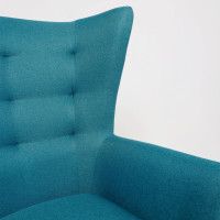 Кресло для отдыха Саари Twist 12 бирюзовый (натуральные опоры) купить в Минске
