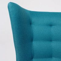 Кресло для отдыха Саари Twist 12 бирюзовый (натуральные опоры) купить в Минске