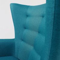 Кресло для отдыха Саари Twist 12 бирюзовый (натуральные опоры) купить в Минске