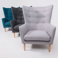 Кресло для отдыха Саари Twist 12 бирюзовый (натуральные опоры) купить в Минске