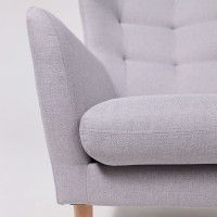 Кресло для отдыха Саари Twist 18 светло-серый (натуральные опоры) купить в Минске Кресло для отдыха Саари Twist 18 светло-серый (натуральные опоры) купить в Минске