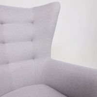 Кресло для отдыха Саари Twist 18 светло-серый (натуральные опоры) купить в Минске Кресло для отдыха Саари Twist 18 светло-серый (натуральные опоры) купить в Минске