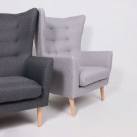 Кресло для отдыха Саари Twist 18 светло-серый (натуральные опоры) купить в Минске Кресло для отдыха Саари Twist 18 светло-серый (натуральные опоры) купить в Минске