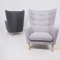 Кресло для отдыха Саари Twist 18 светло-серый (натуральные опоры) купить в Минске Кресло для отдыха Саари Twist 18 светло-серый (натуральные опоры) купить в Минске