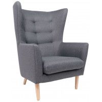 Кресло для отдыха Саари Twist 20 тёмно-серый (натуральные опоры) Кресло для отдыха Саари Twist 20 тёмно-серый (натуральные опоры)