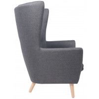 Кресло для отдыха Саари Twist 20 тёмно-серый (натуральные опоры) купить в Минске