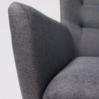 Кресло для отдыха Саари Twist 20 тёмно-серый (натуральные опоры) купить в Минске