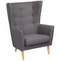 Кресло для отдыха Саари Velutto 32 серый (натуральные опоры) Кресло для отдыха Саари Velutto 32 серый (натуральные опоры)