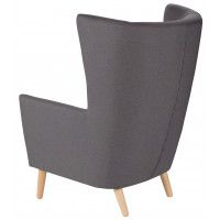 Кресло для отдыха Саари Velutto 32 серый (натуральные опоры) купить в Минске