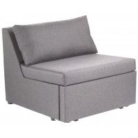 Кресло-кровать Такка Velutto 32 серый (черные опоры)