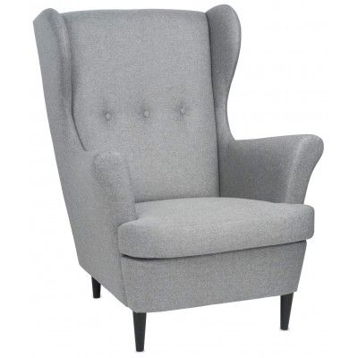 Кресло для отдыха Тойво Malmo 90 серый (черные опоры) купить в Минске