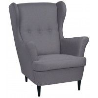 Кресло для отдыха Тойво Prince Ash серый (черные опоры)