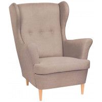 Кресло для отдыха Тойво Velutto 22 капучино (натуральные опоры)