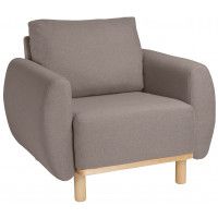 Кресло для отдыха Тулисия Prince Taupe бежевый (натуральные опоры)