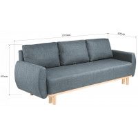 Диван-кровать Тулисия Prince Ash серый (натуральные опоры) купить в Минске