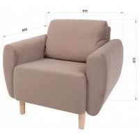 Кресло для отдыха Тулисия Velutto 22 капучино (натуральные опоры) купить в Минске Кресло для отдыха Тулисия Velutto 22 капучино (натуральные опоры) купить в Минске