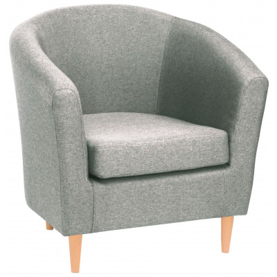 Кресло для отдыха Тунне Twist 18 светло-серый (натуральные опоры) купить в Минске