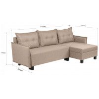 Диван-кровать Туули КП Velutto 22 капучино (черные опоры) купить в Минске Диван-кровать Туули КП Velutto 22 капучино (черные опоры) купить в Минске