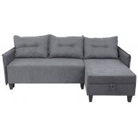 Диван-кровать Туули КП Velutto 32 серый (черные опоры) купить в Минске