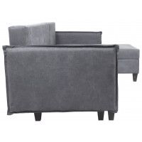 Диван-кровать Туули КП Velutto 32 серый (черные опоры) купить в Минске