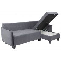 Диван-кровать Туули КП Velutto 32 серый (черные опоры) купить в Минске