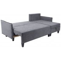 Диван-кровать Туули КП Velutto 32 серый (черные опоры) купить в Минске