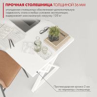 Письменный стол ДОМУС Аксиом (белое подстолье) 90x66 см купить в Минске Письменный стол ДОМУС Аксиом (белое подстолье) 90x66 см купить в Минске