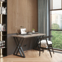 Письменный стол ДОМУС Хилтон 136х66 см вяз светлый/черный купить в Минске Письменный стол ДОМУС Хилтон 136х66 см вяз светлый/черный купить в Минске