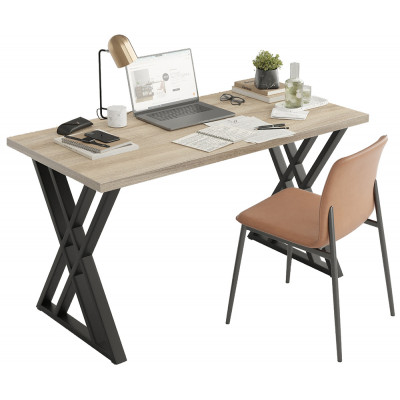 Письменный стол ДОМУС Хилтон 136х66 см вяз светлый/черный